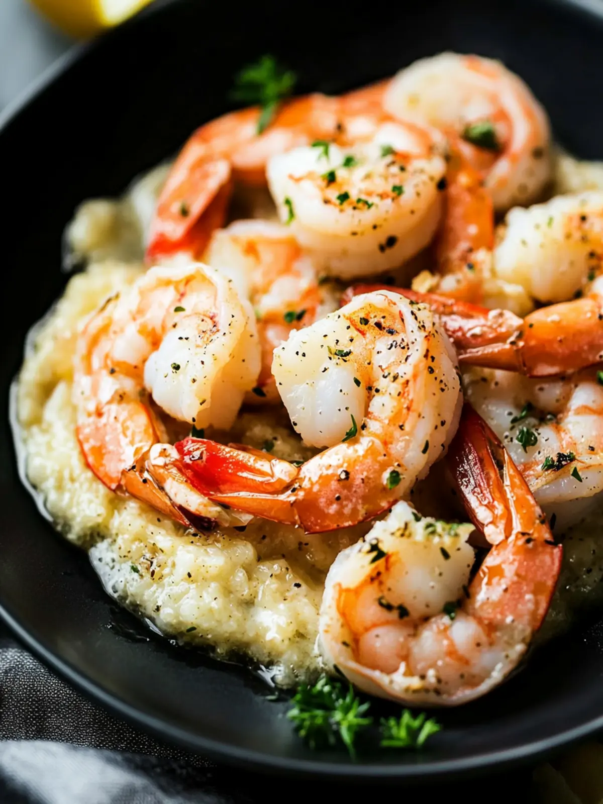 Prosecco Butter Poached Shrimp