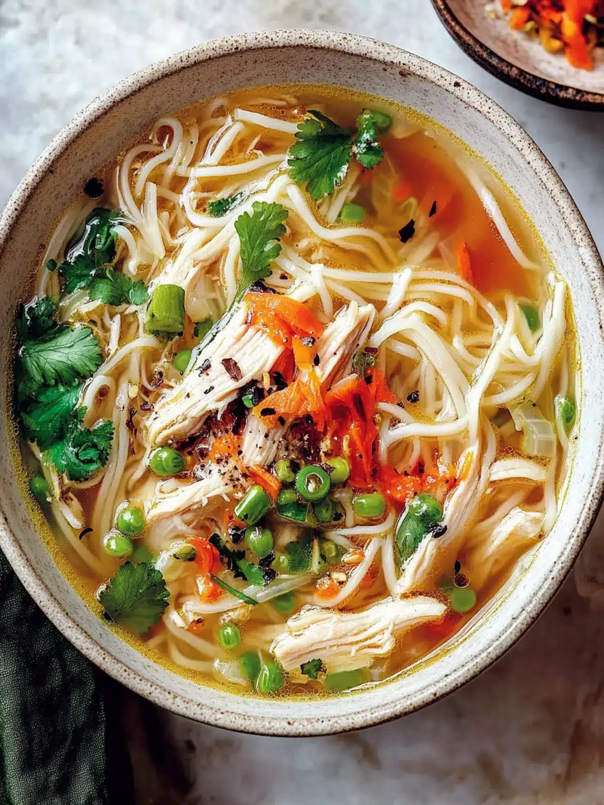 Ginger Garlic Chicken Noodle Soup