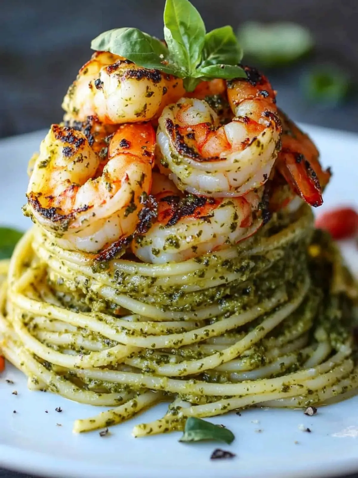 Pesto Pasta and Grilled Shrimp Stack for Effortless Elegance 3 Pesto Pasta and Grilled Shrimp Stack