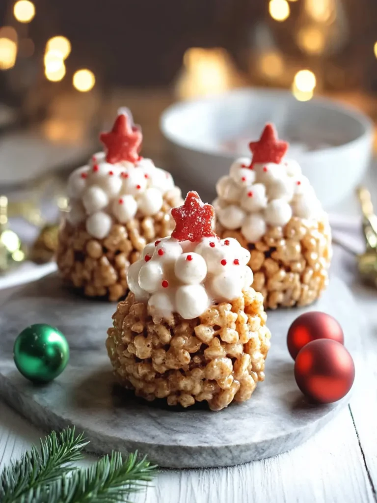 Rice Krispie Christmas Puddings