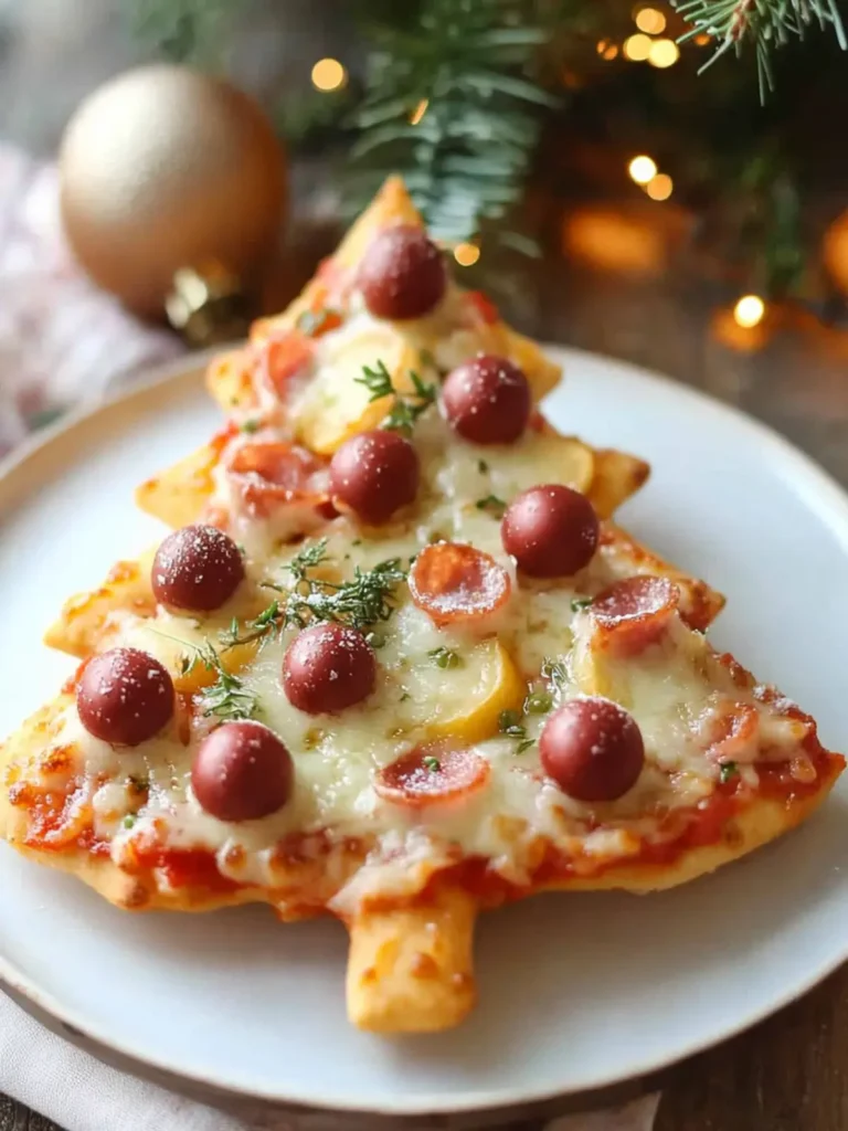 This Christmas Tree Pizza Is A Cute Christmas Dinner For Kids