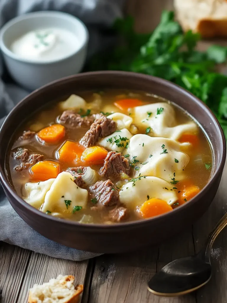 Delicious Purim Special Beef Kreplach Soup to Warm Your Soul
