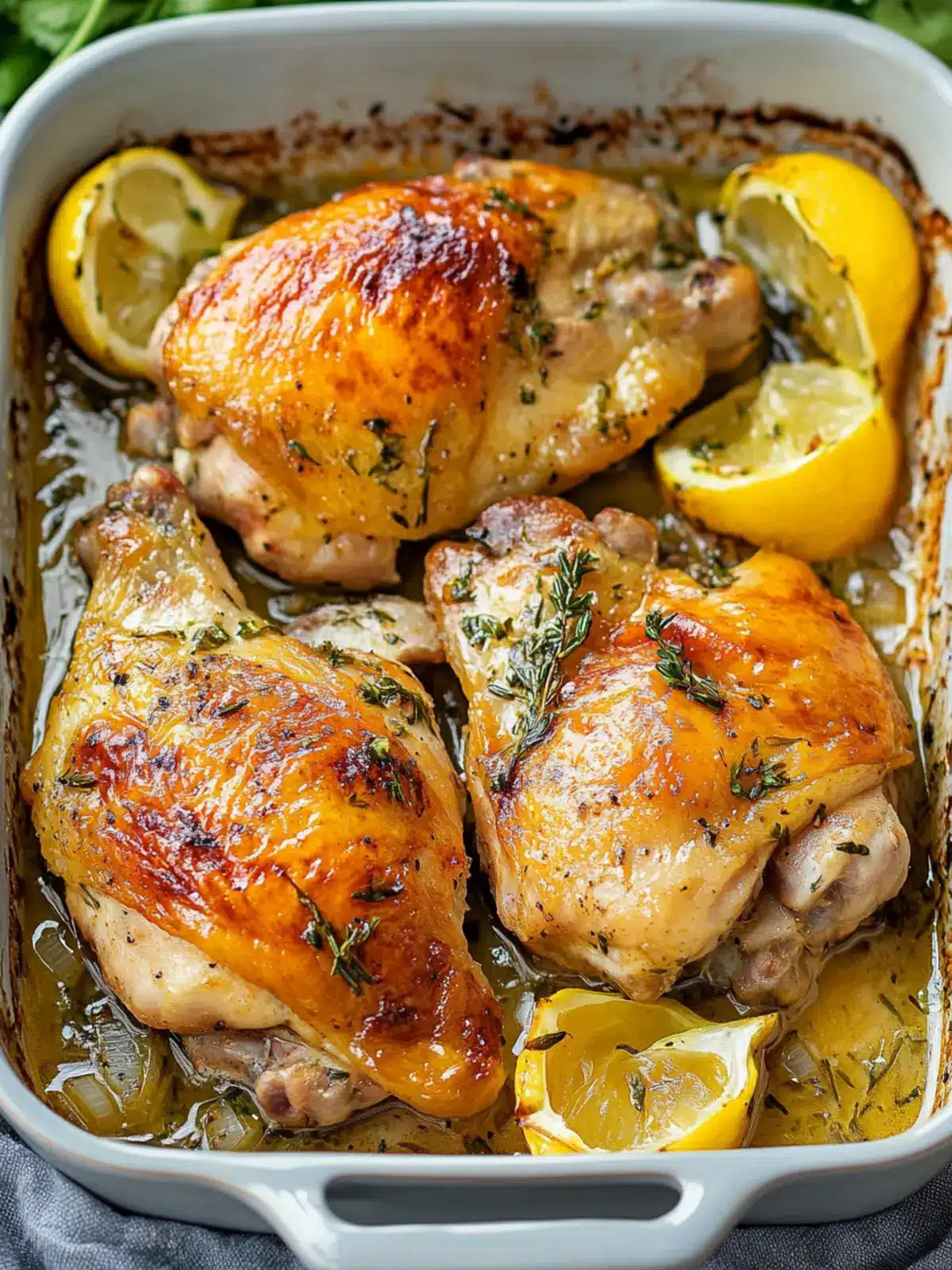 Savory Easy Oven-Roasted French Garlic Chicken Recipe (video) 4 Easy, Oven-Roasted French Garlic Chicken (video)