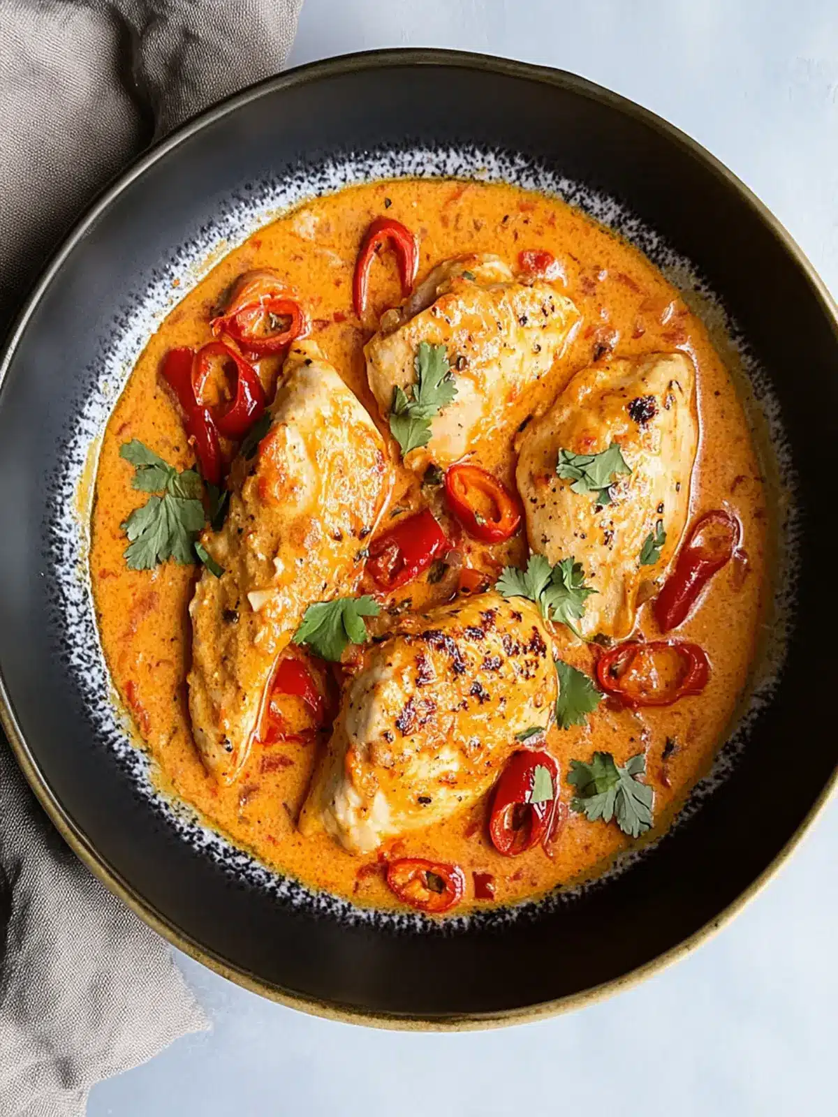 Creamy Roasted Red Pepper Chicken