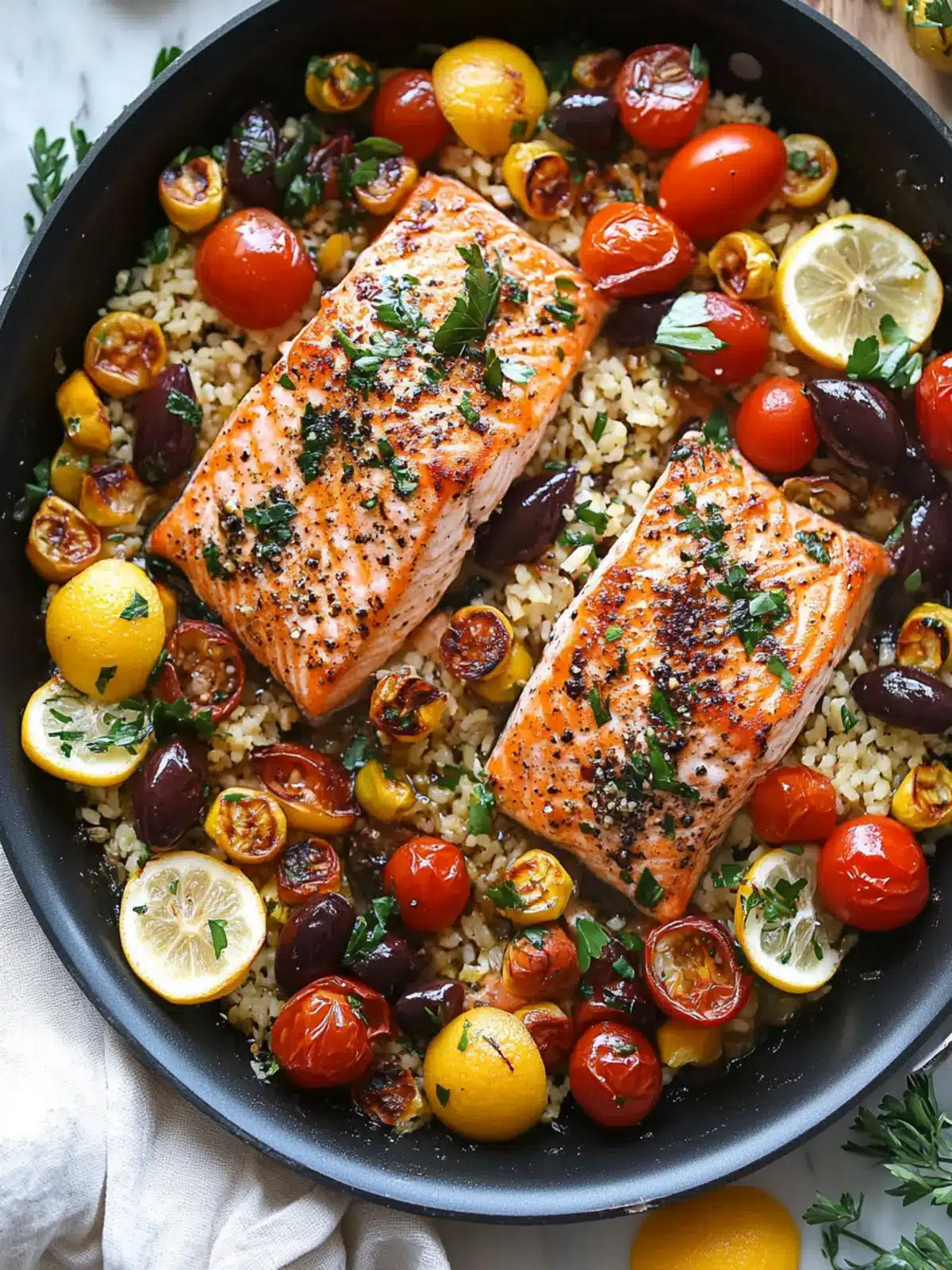 Mediterranean Salmon (One-Pan, 30-Minute Meal)