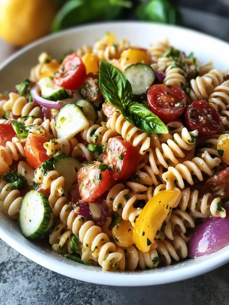 Summer pasta salad recipe