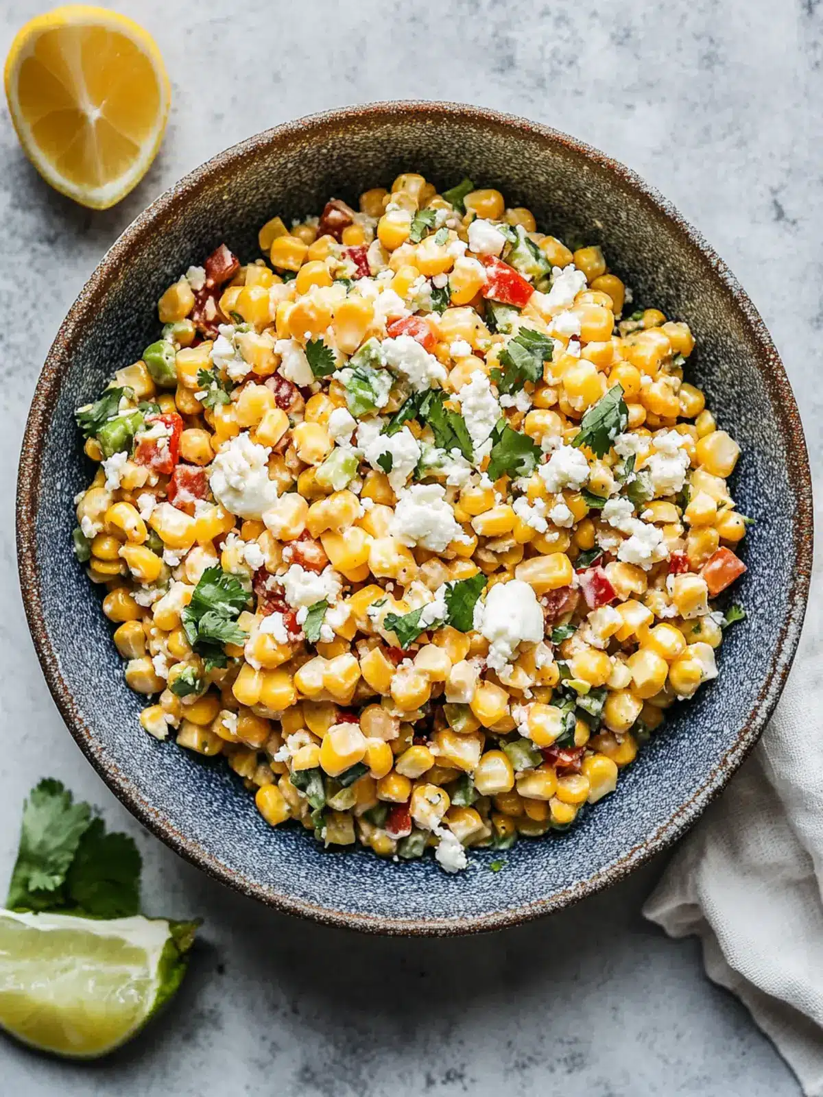 Healthy Mexican Street Corn Salad