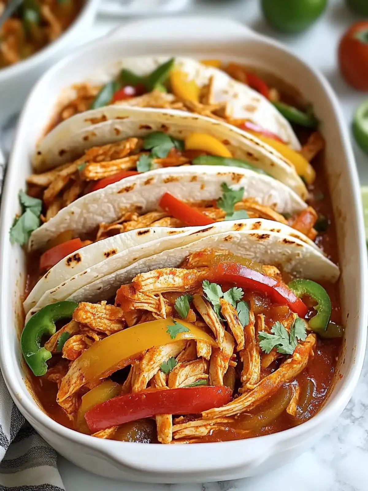 Mouthwatering Crockpot Chicken Fajitas
