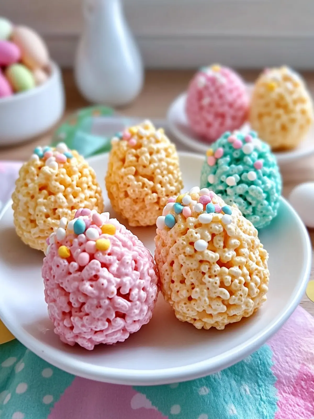Cute and Colorful Easter Egg Rice Krispies Treats to Make Together 2 Cute and Colorful Easter Egg Rice Krispies Treats
