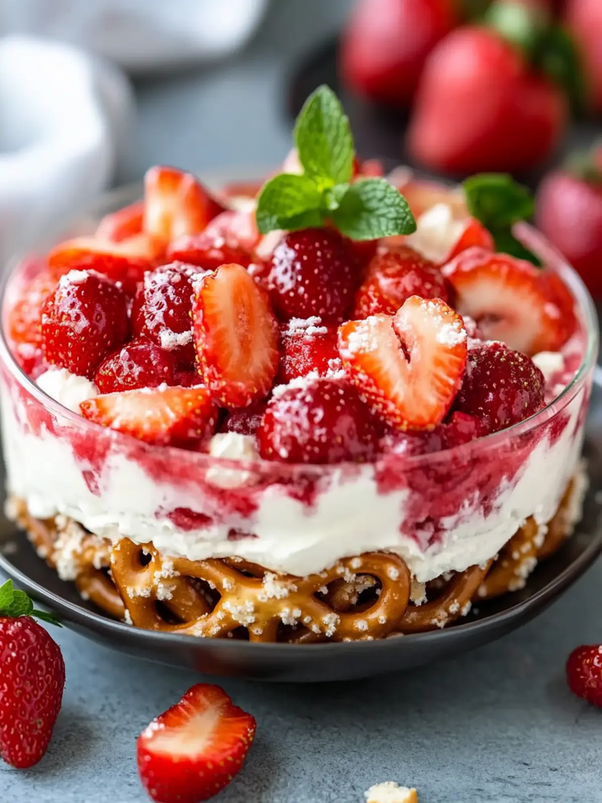 Easy Strawberry Pretzel Salad Recipe