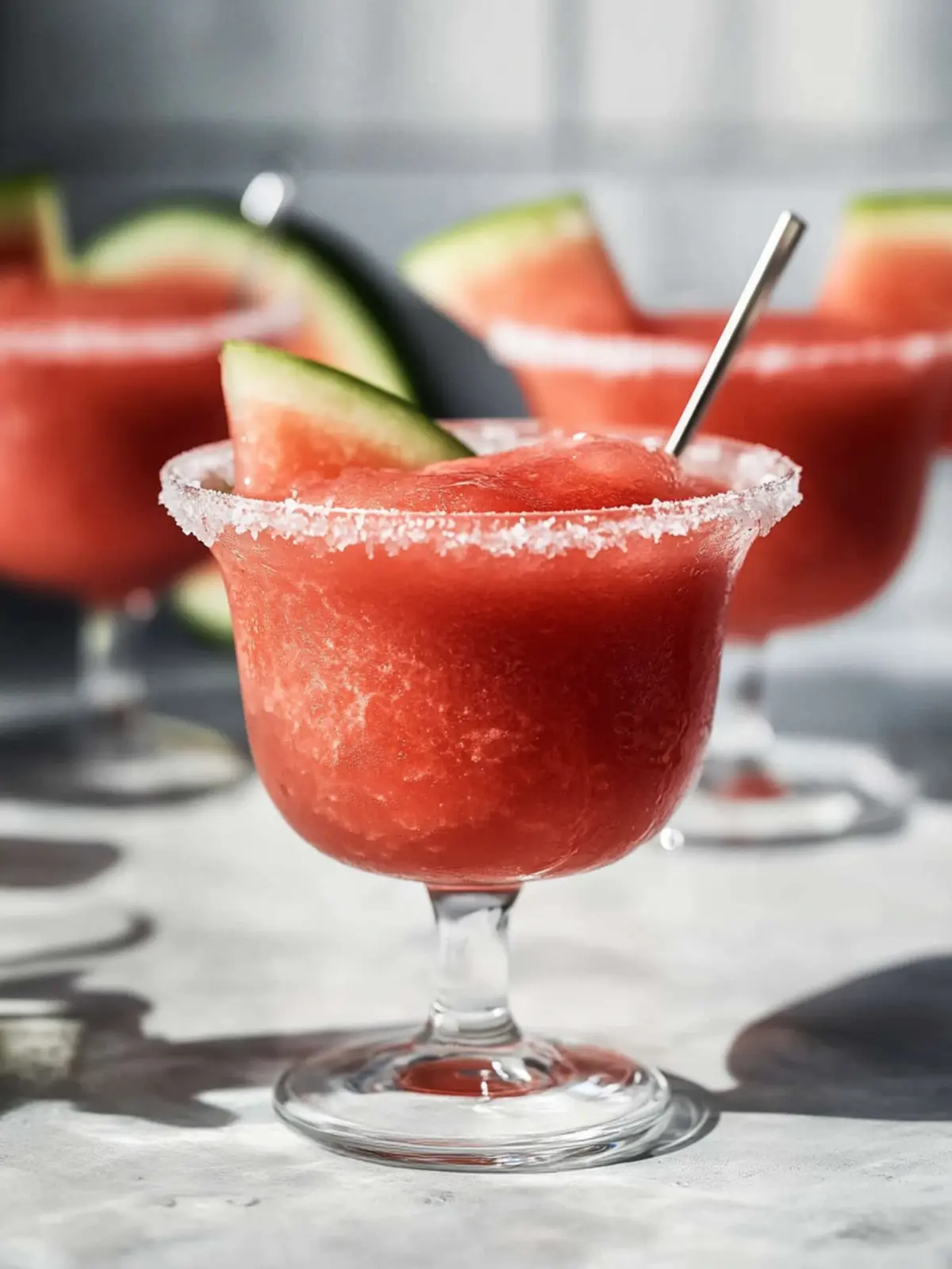 Chill Out with Easy Frozen Watermelon Margarita Mocktail 3 Easy Frozen Watermelon Margarita Mocktail