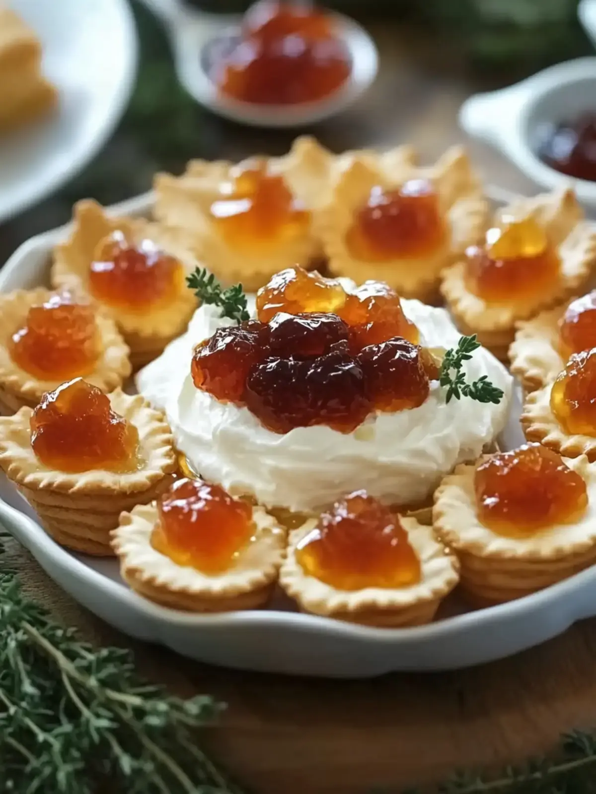 Quick Pepper Jelly Cream Cheese Appetizer Dip and Bites