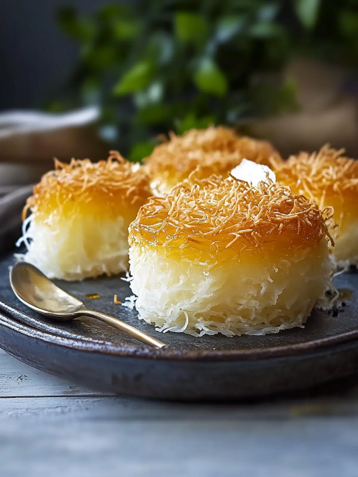 Kataifi Galaktoboureko with Mastiha Syrup