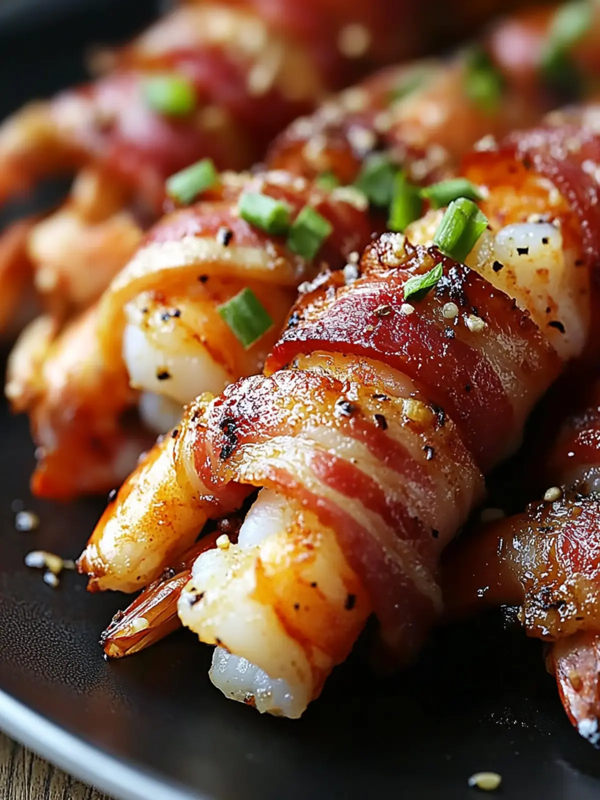 Sweet and Spicy Bacon-Wrapped Shrimp
