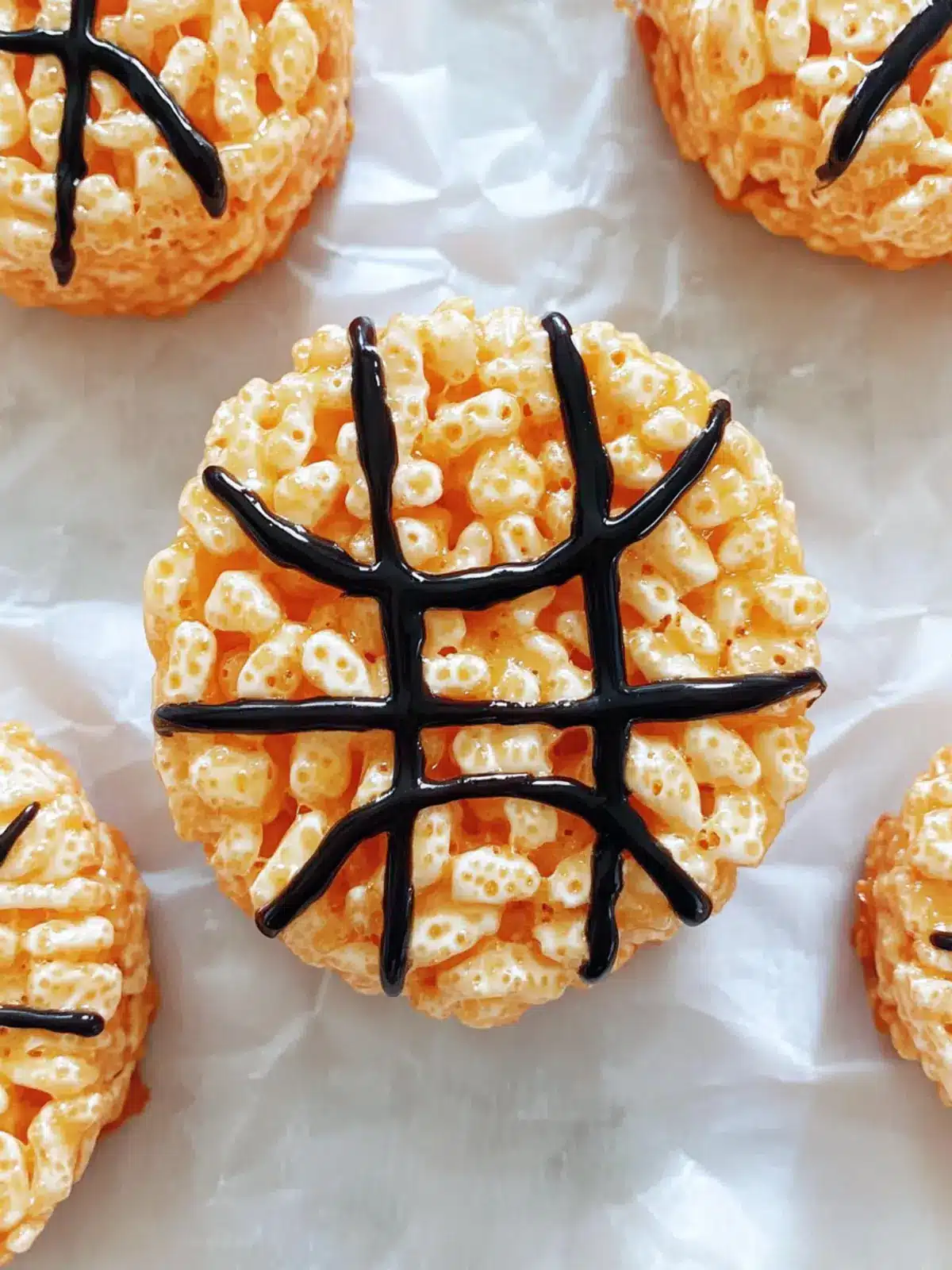 Basketball Rice Krispie Treats for Cheerful Game Day Fun 4 Basketball Rice Krispie Treats
