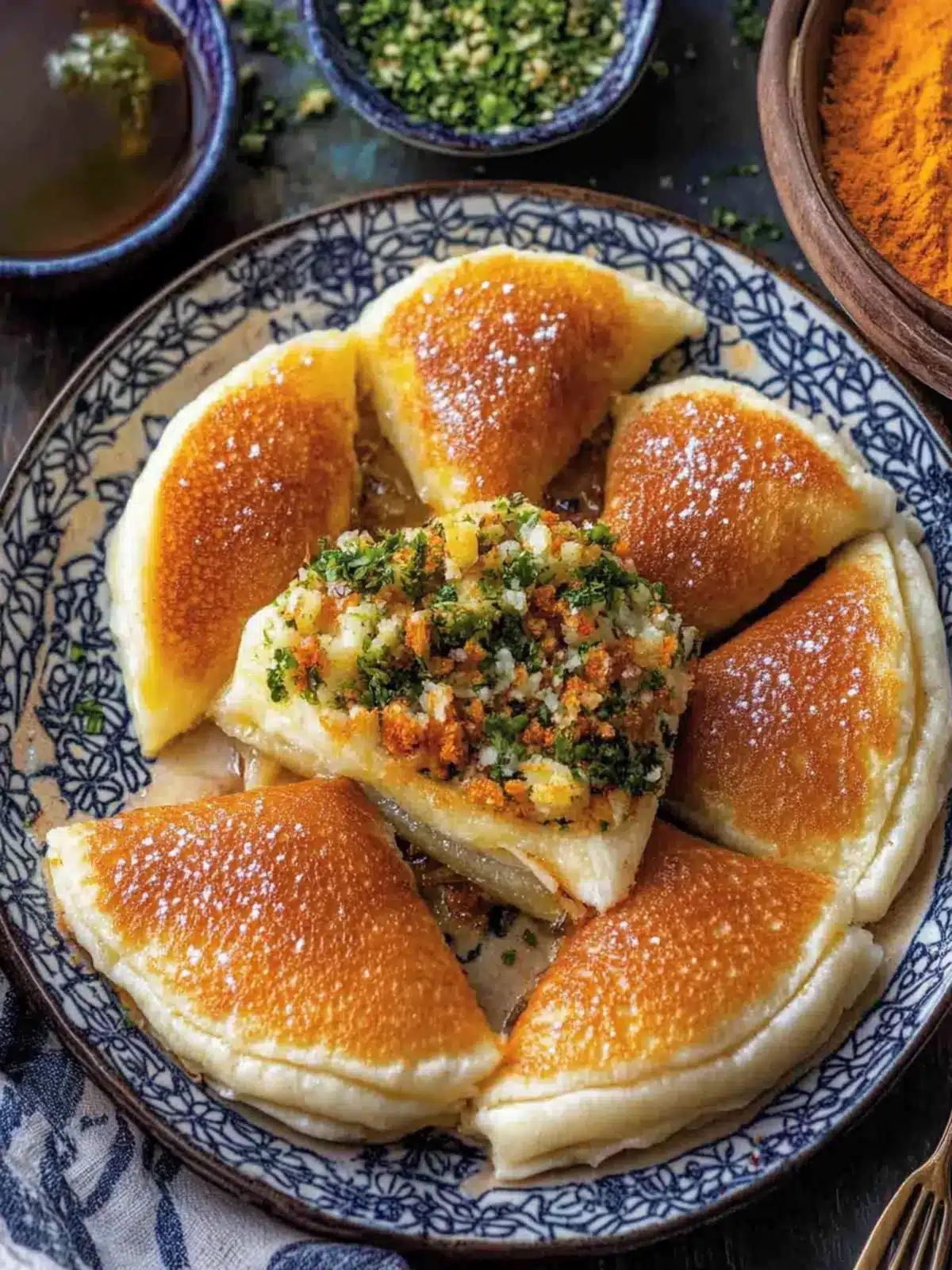 Atayef (Middle Eastern Stuffed Pancakes)