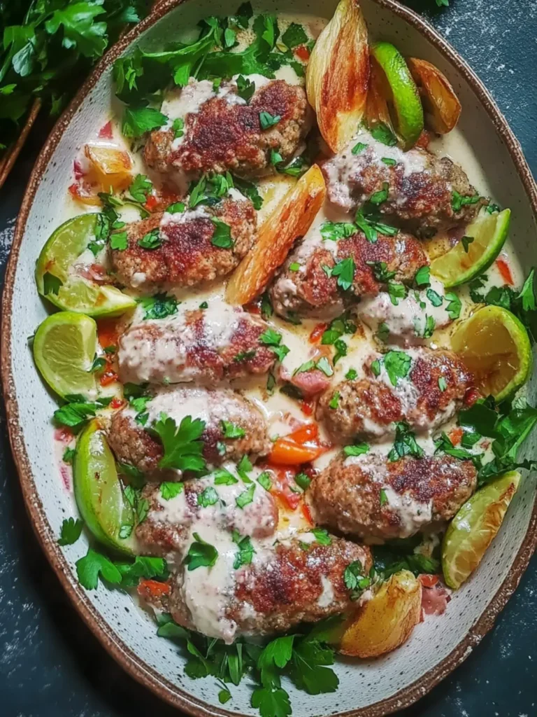 Middle Eastern Kufta Bil Tahiniye