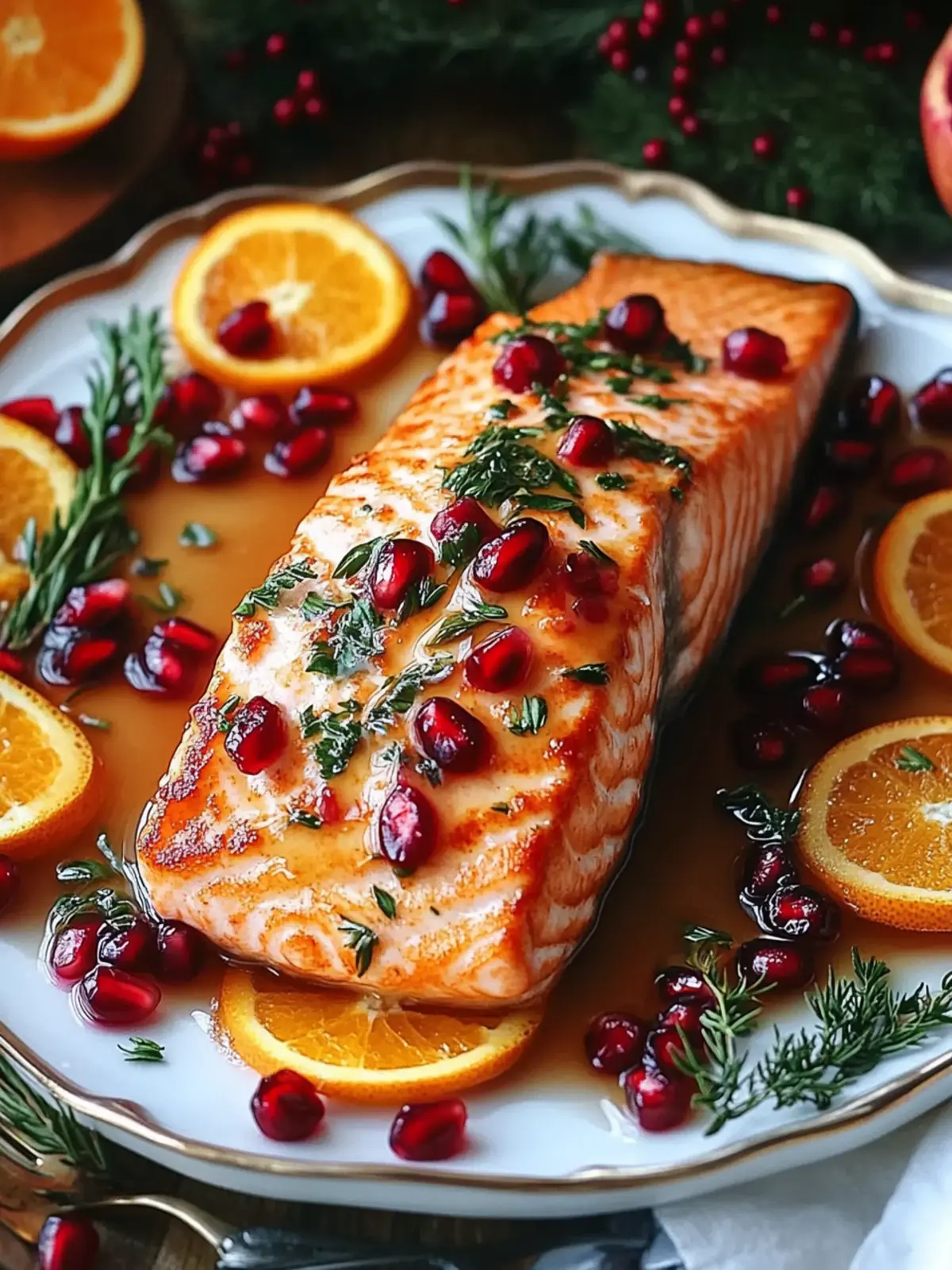 Pomegranate and Orange Glazed Salmon: Festive Flavor Unleashed 3 Pomegranate and Orange Glazed Salmon: A Flavorful Christmas Main