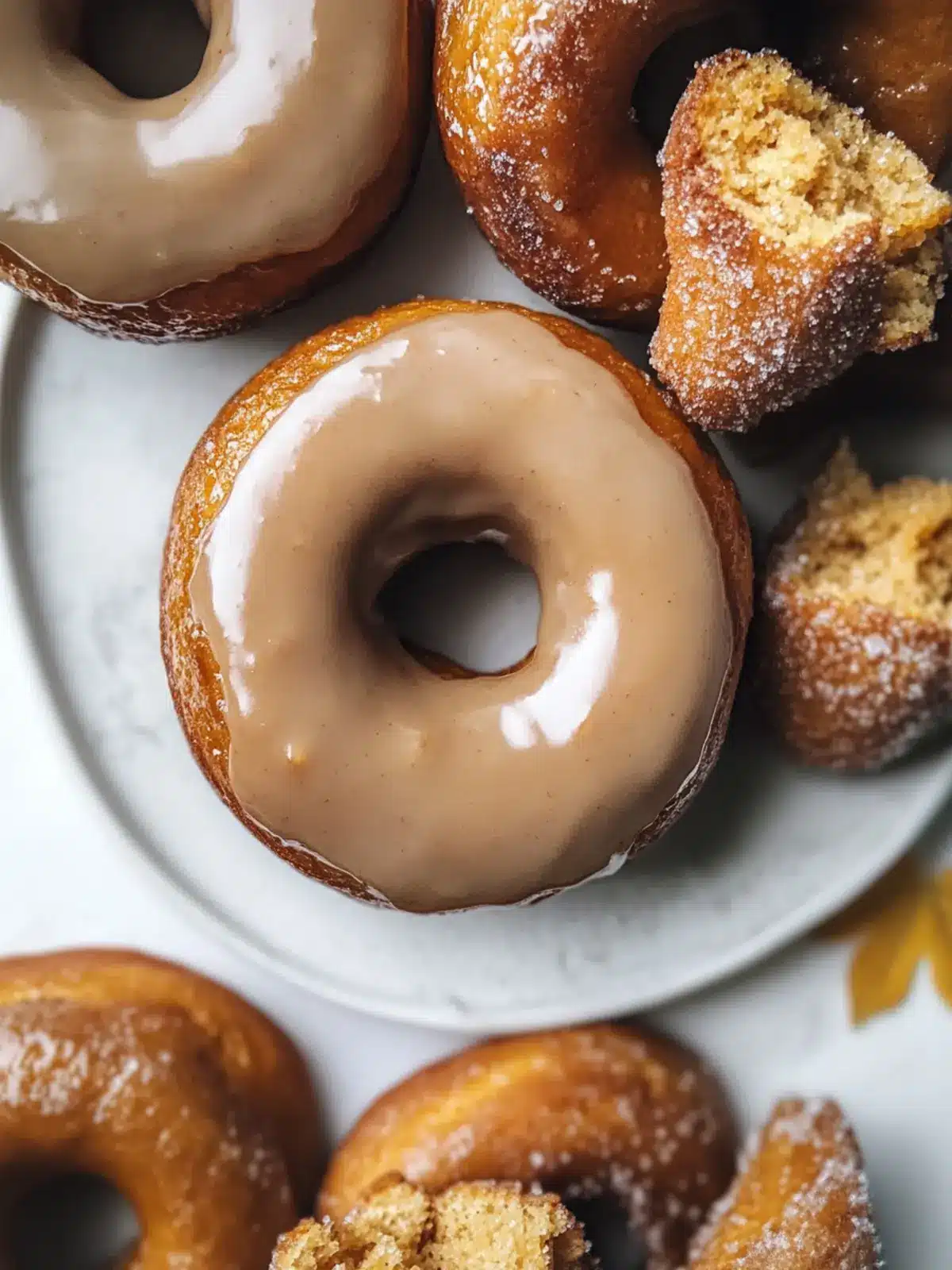 Pumpkin Donuts with Brown Sugar Glaze
