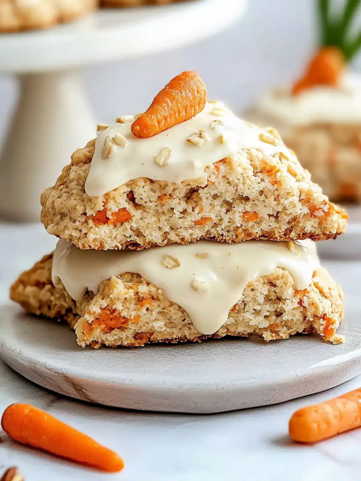 Decadent Easter Carrot Cake Scones