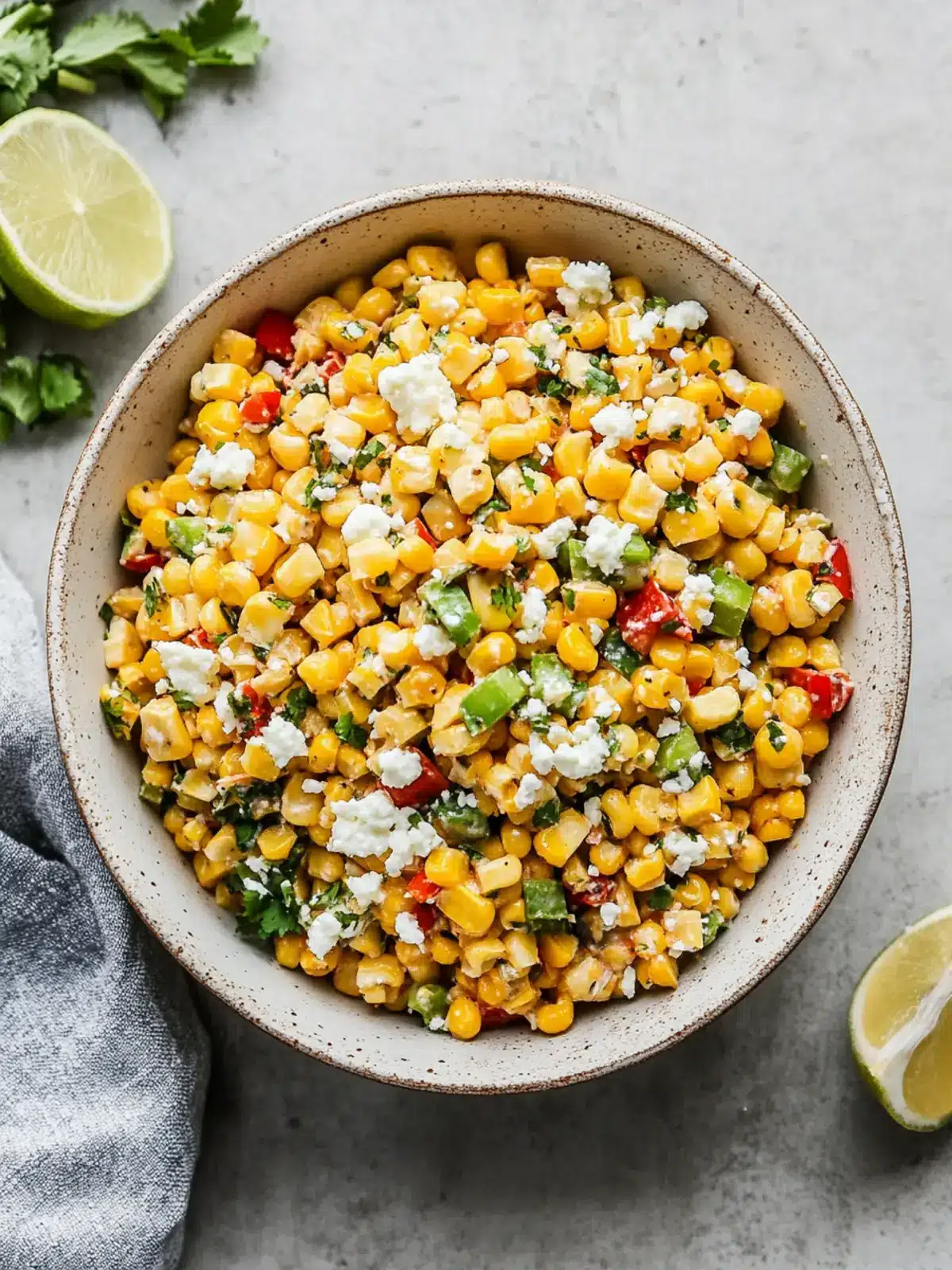 Healthy Mexican Street Corn Salad