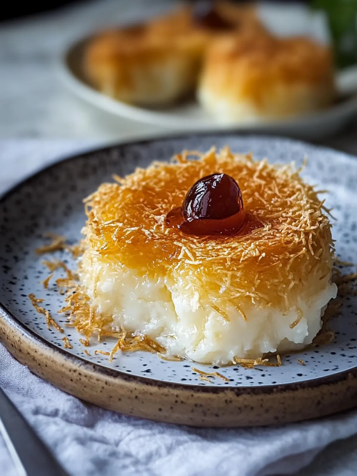 Kataifi Galaktoboureko with Mastiha Syrup