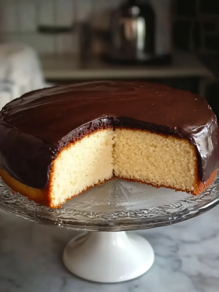 Tax Day Yogurt Cake with Fudge Icing