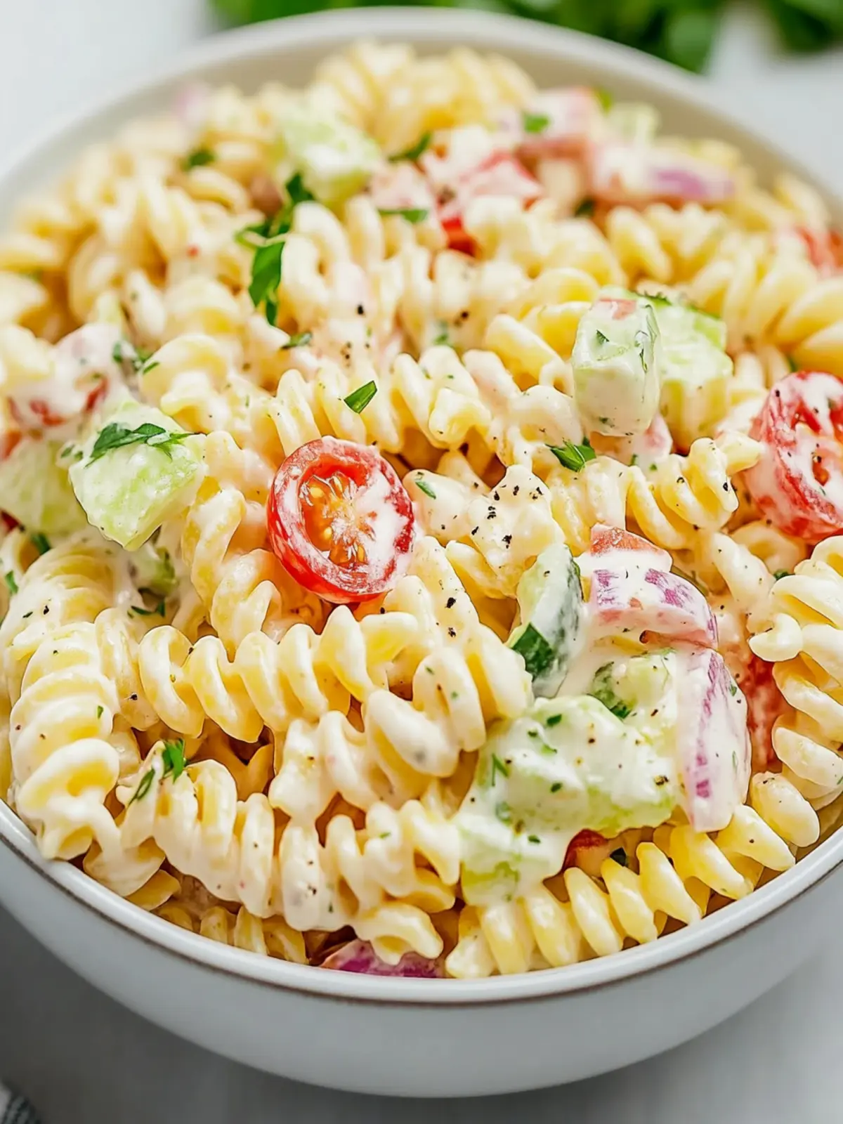 Creamy Pasta Salad Recipe for Refreshing Summer Joy 3 Creamy Pasta Salad Recipe