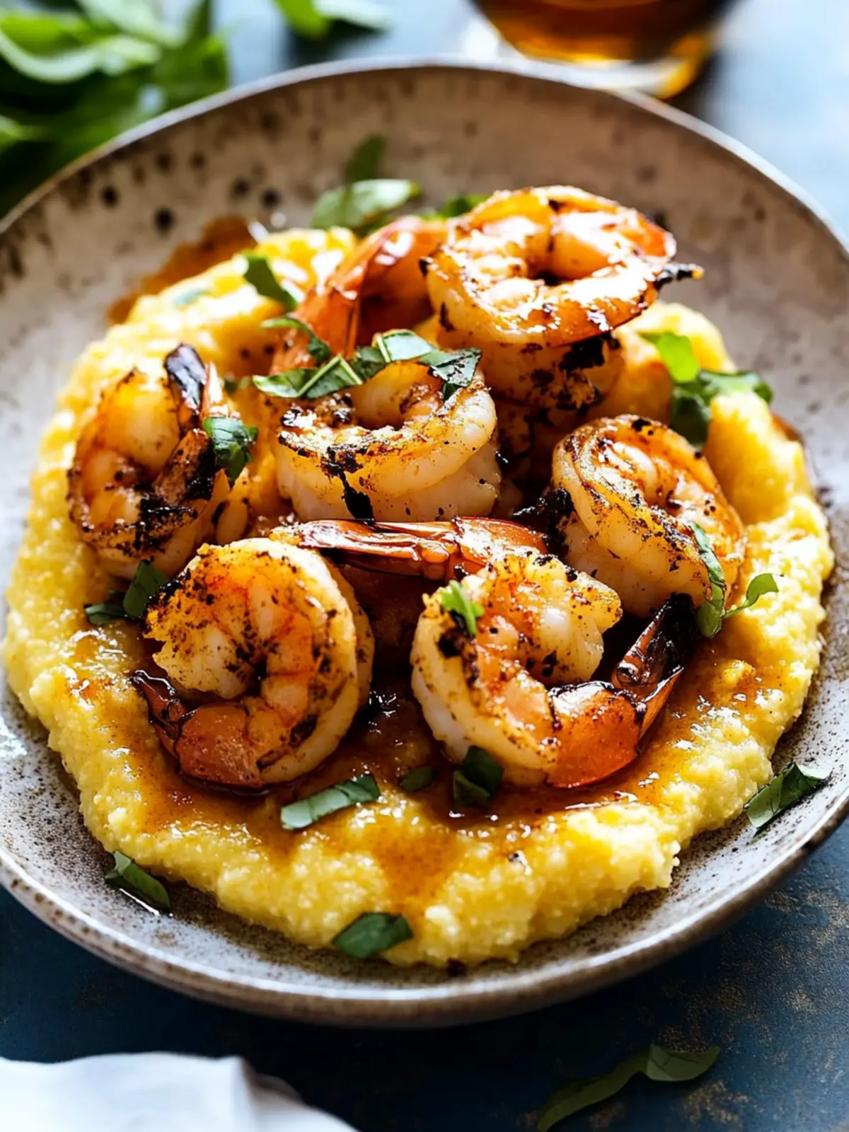 Hot Honey Shrimp with Cheddar Polenta: A Flavor Explosion 3 hot honey shrimp with cheddar polenta