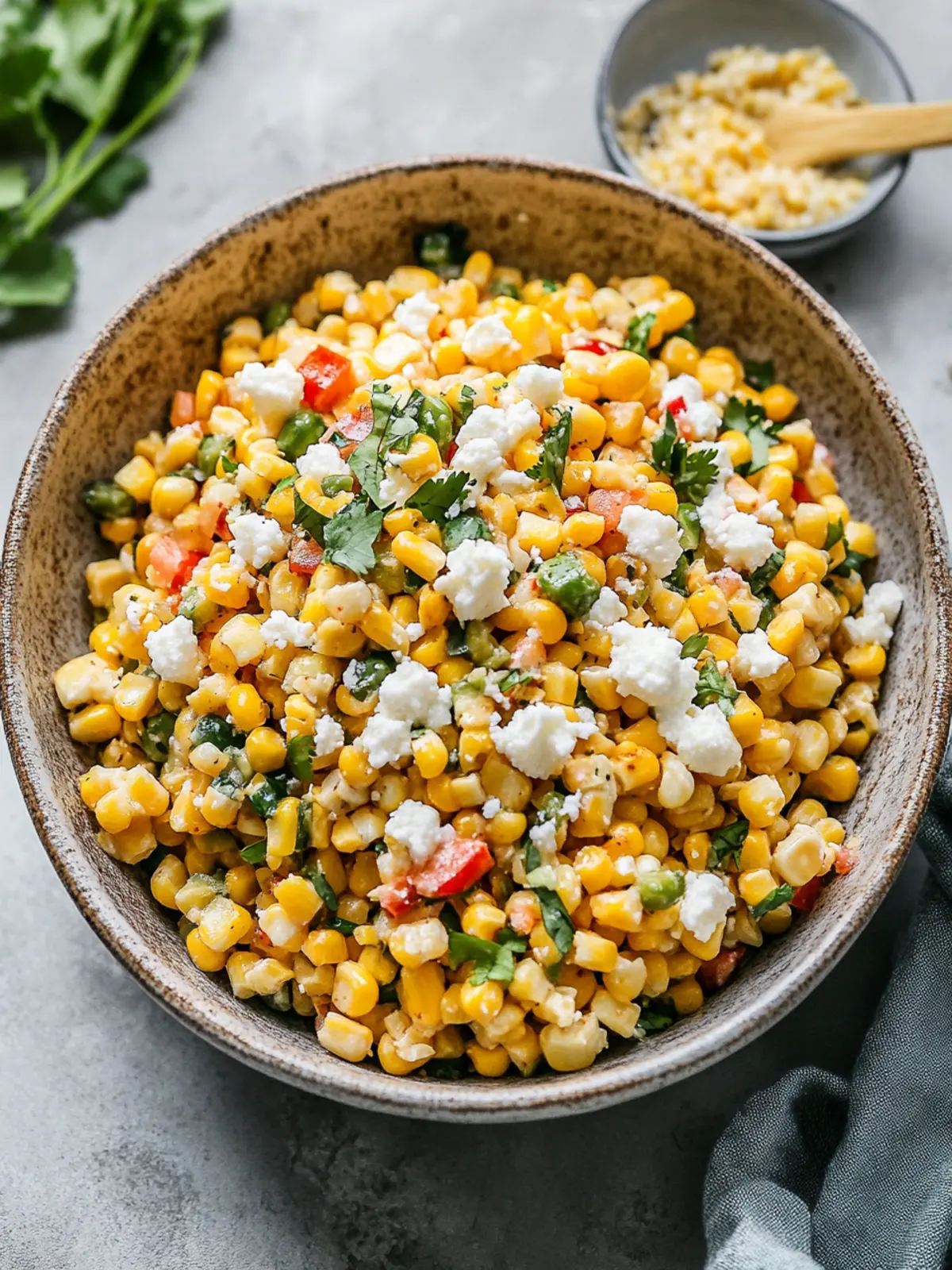 Healthy Mexican Street Corn Salad