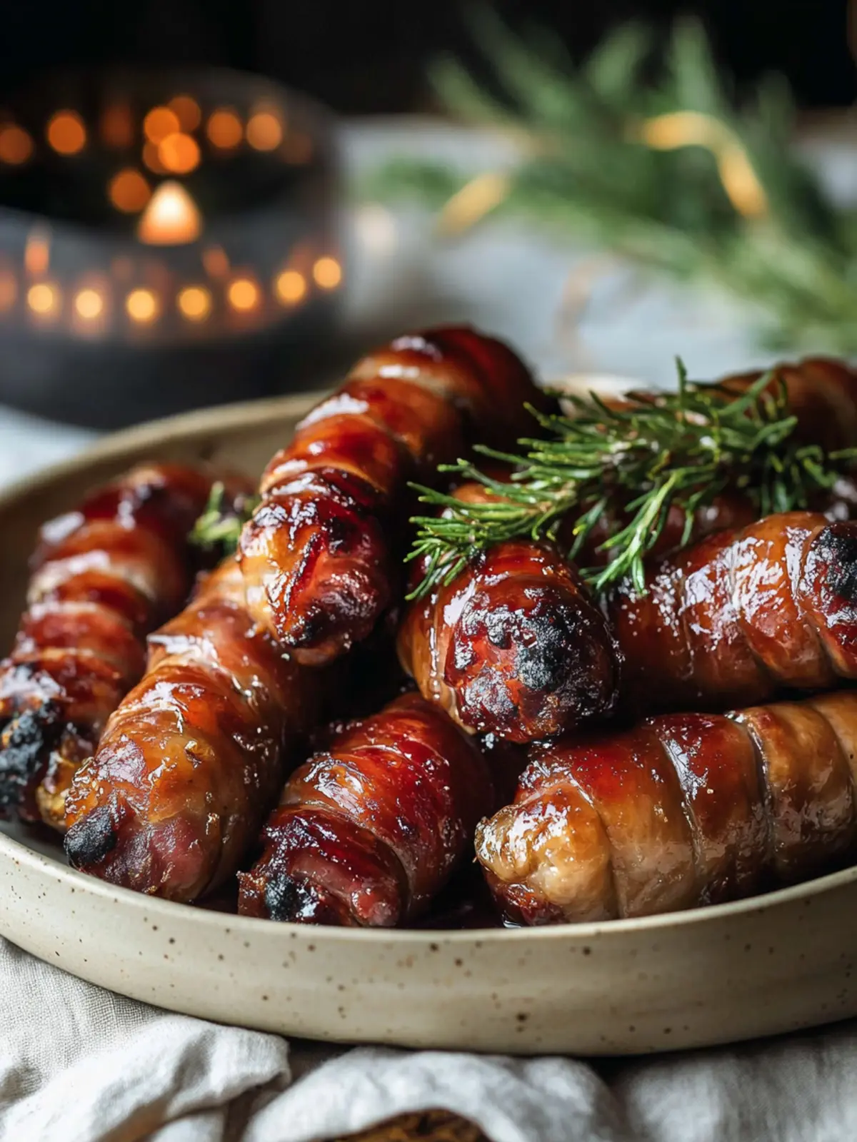 Irresistibly Sticky Pigs in Blankets: A Christmas Party Treat