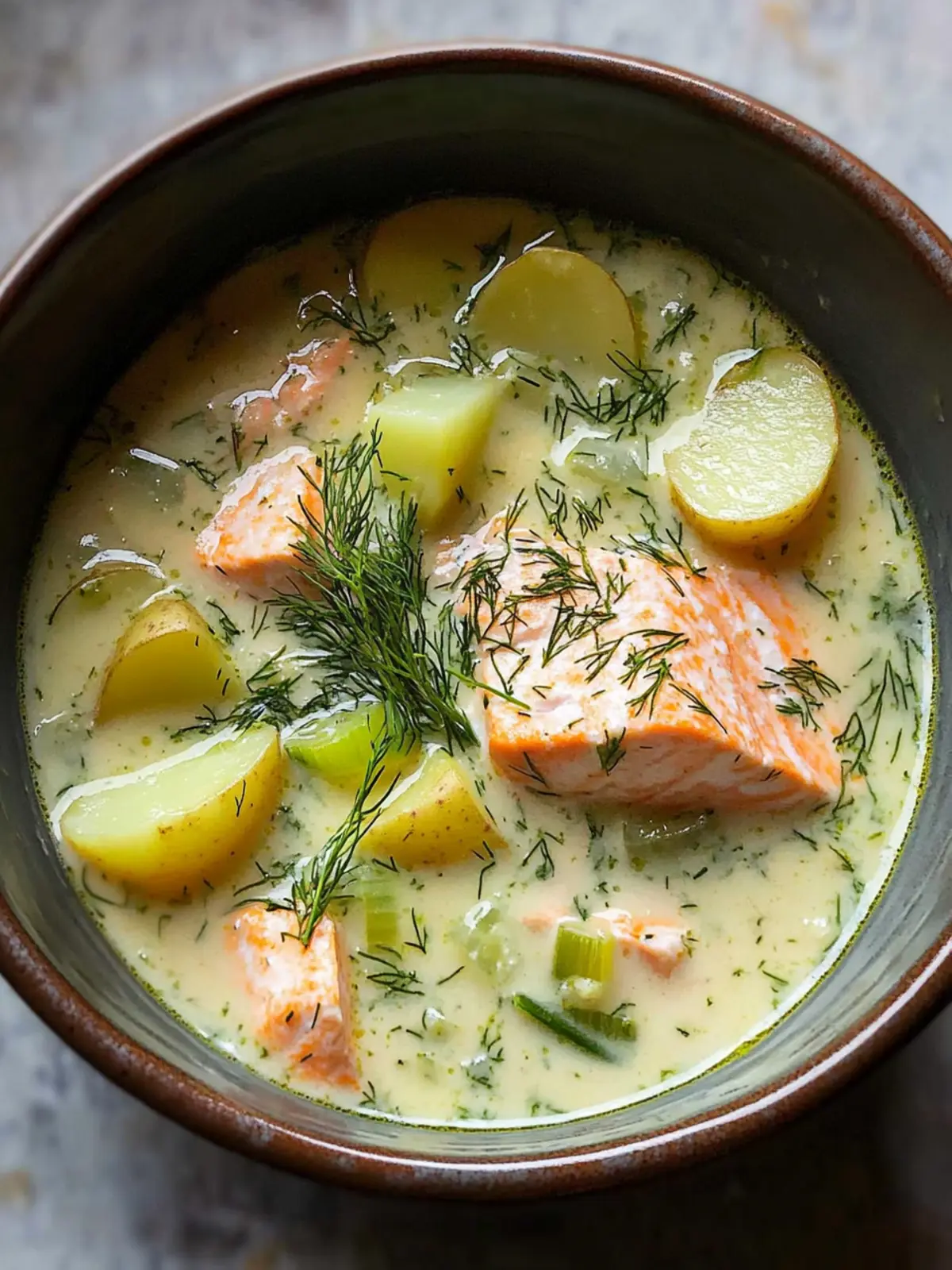 Creamy Dill Salmon Soup with Potatoes and Leeks: Cozy Nordic Delight 5 Creamy Dill Salmon Soup with Potatoes and Leeks: A Nordic Comfort Classic