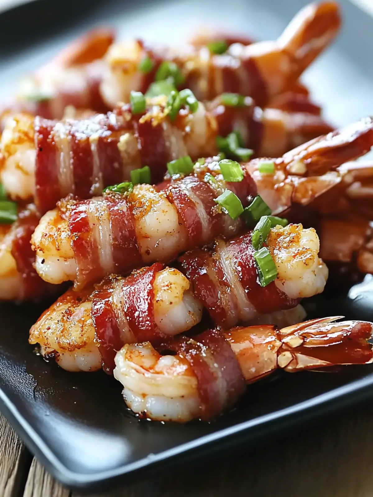 Sweet and Spicy Bacon-Wrapped Shrimp