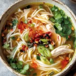 Ginger Garlic Chicken Noodle Soup