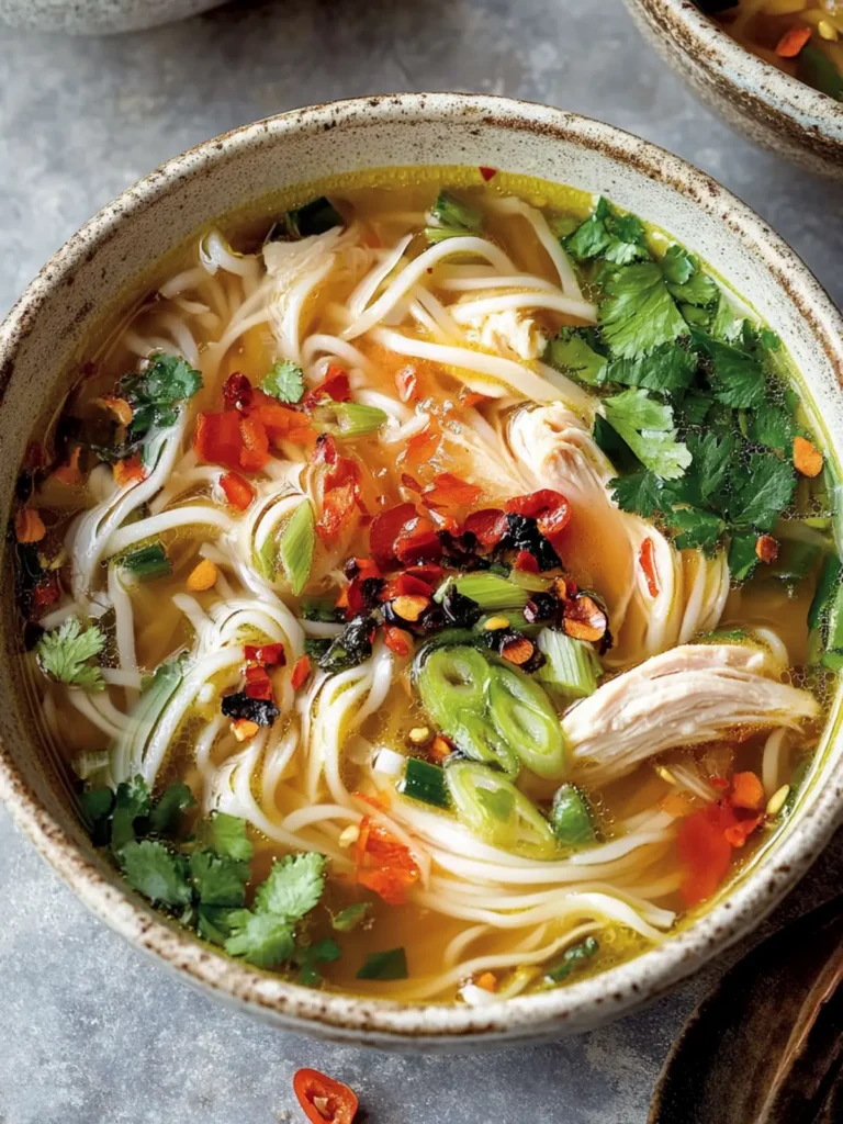 Ginger Garlic Chicken Noodle Soup
