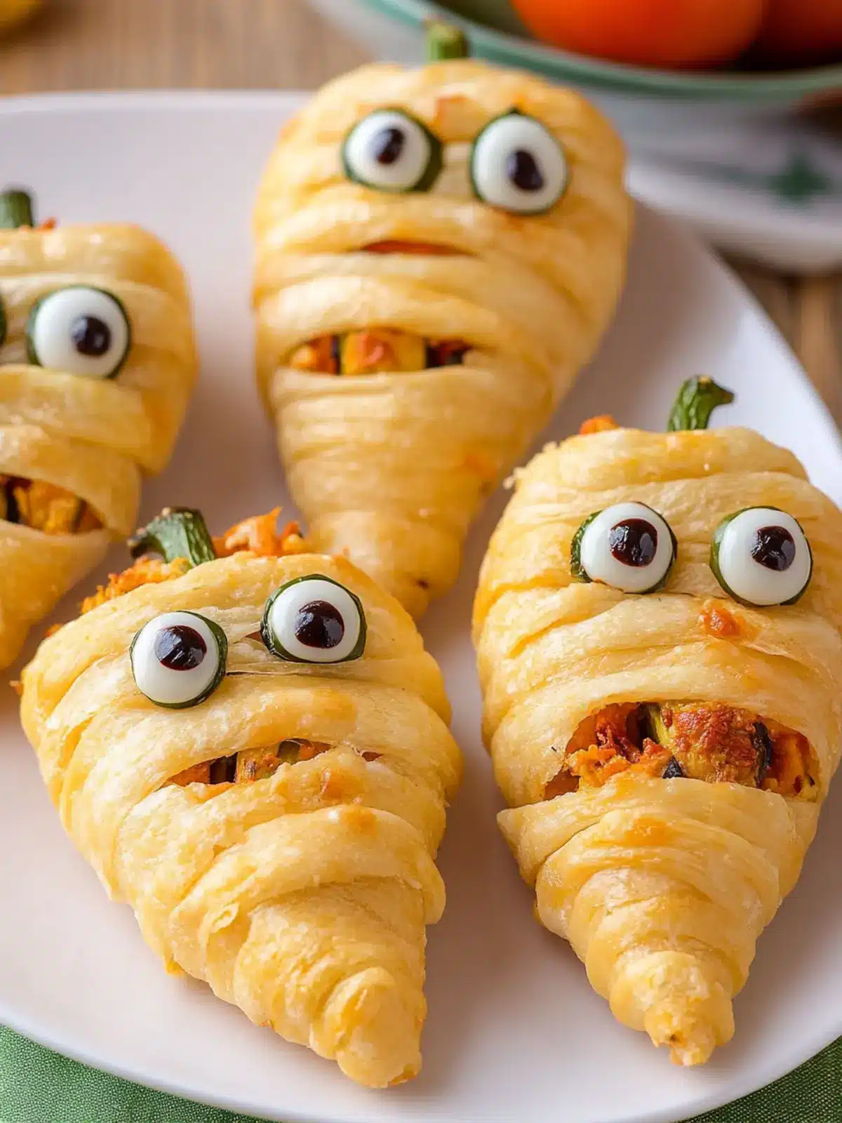 Jalapeno Popper Mummies: Spooky, Cheesy Halloween Delight 3 Jalapeno Popper Mummies