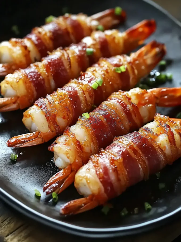 Sweet and Spicy Bacon-Wrapped Shrimp