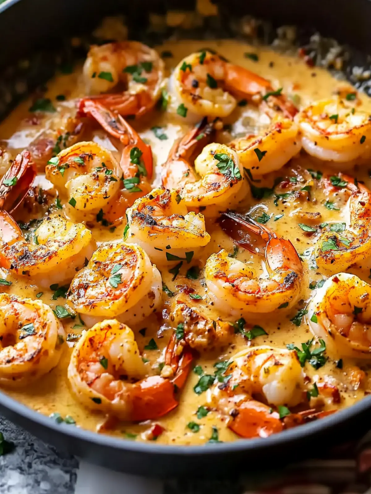 Creamy Garlic-Paprika Shrimp Skillet: A Quick Dinner Delight 2 Creamy Garlic-Paprika Shrimp Skillet