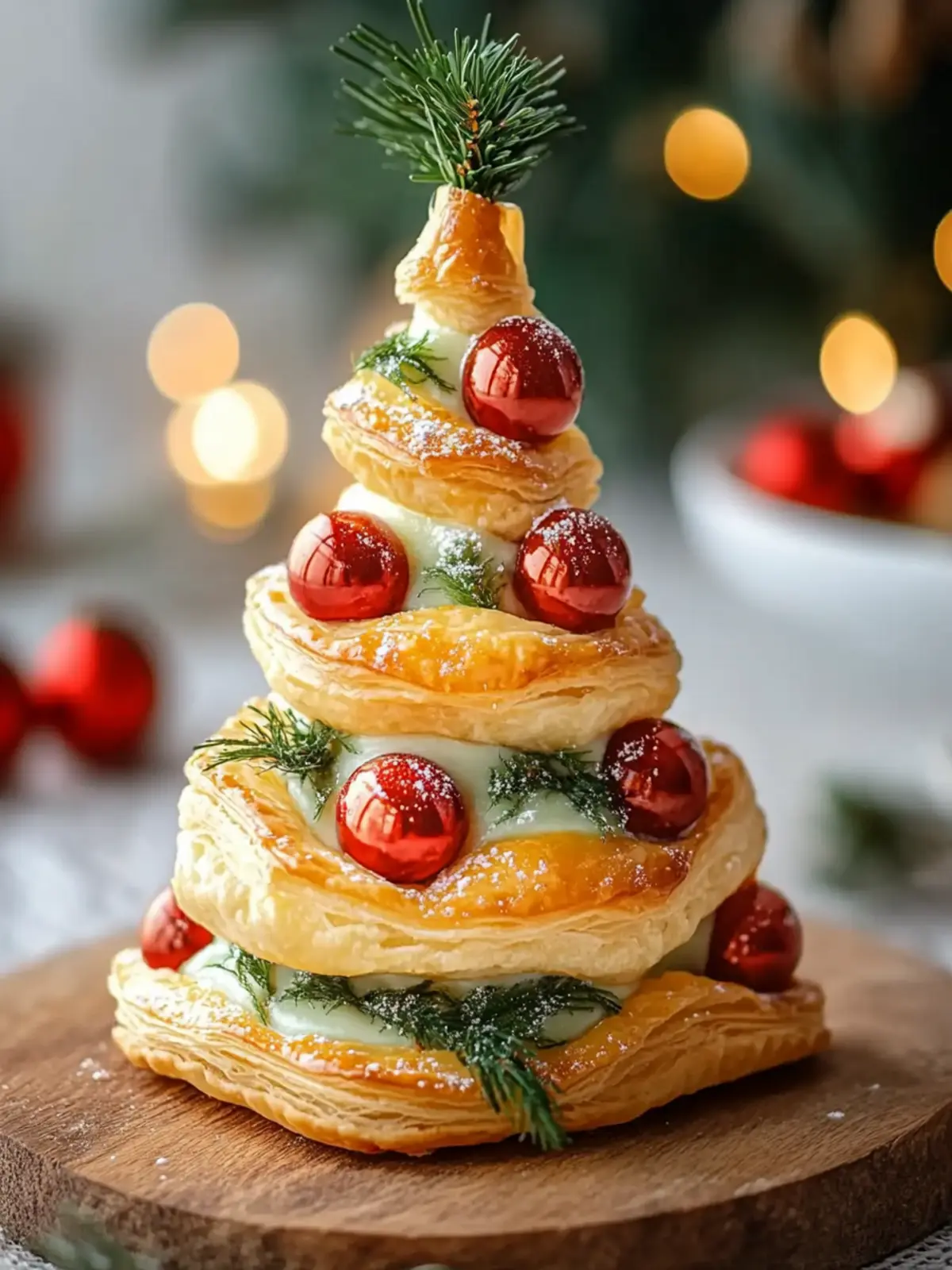 Puff Pastry Christmas Tree Appetizer