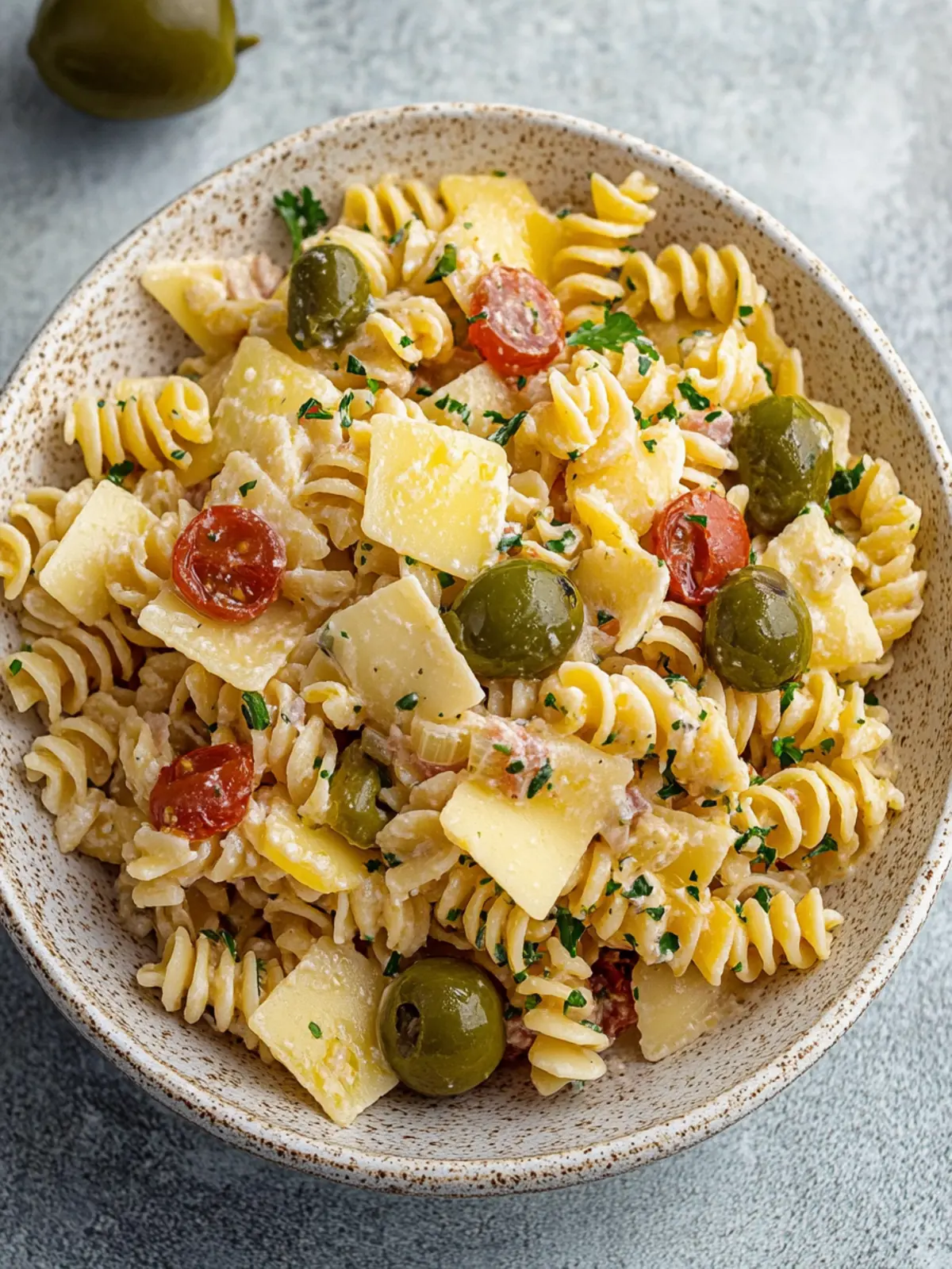 Dirty Martini Pasta Salad