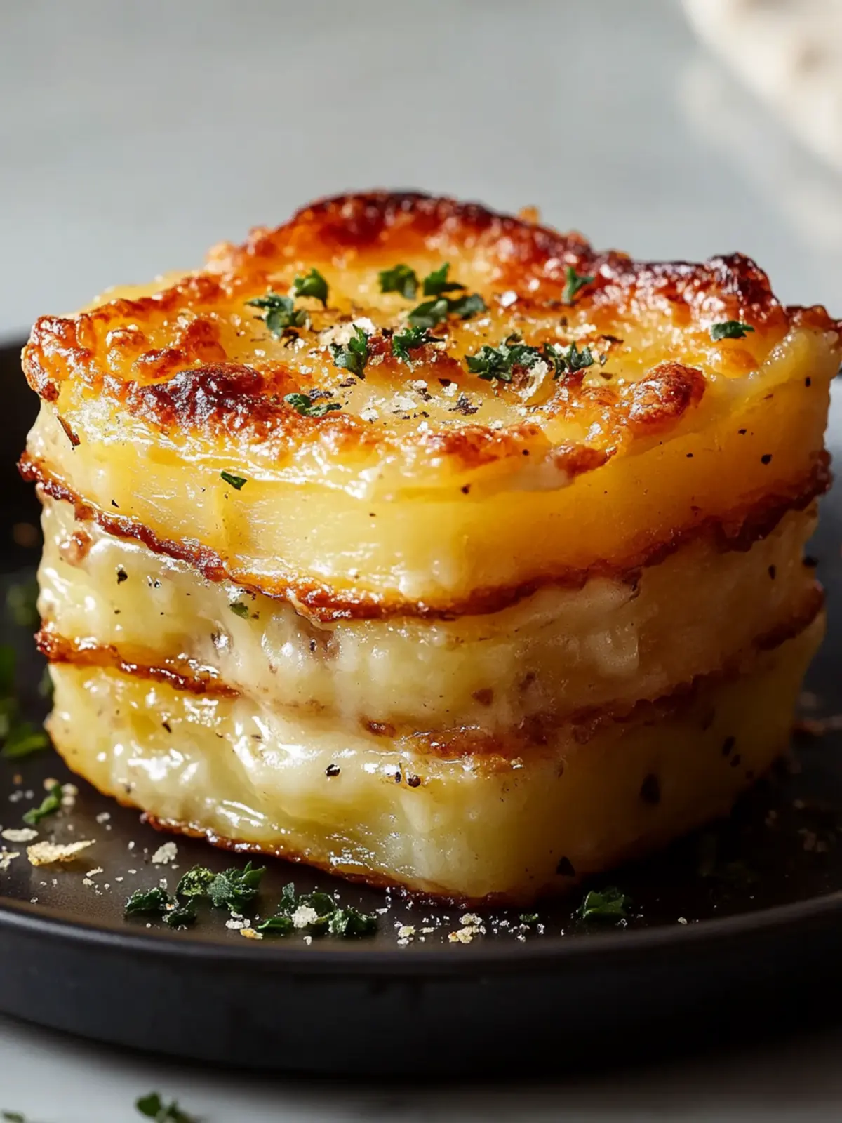 Cheesy Potato Gratin Stacks (Muffin Tin) Recipe