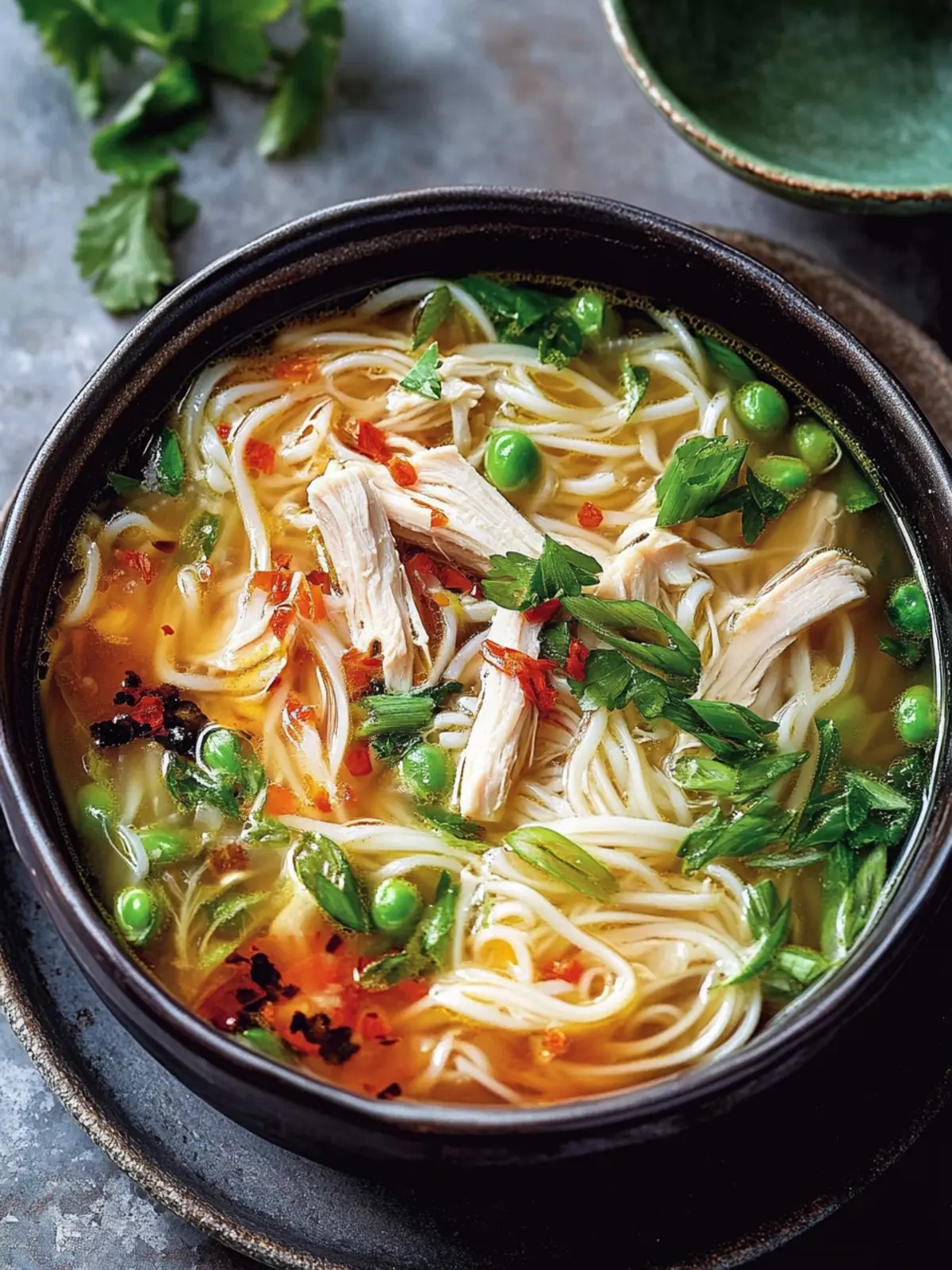 Ginger Garlic Chicken Noodle Soup
