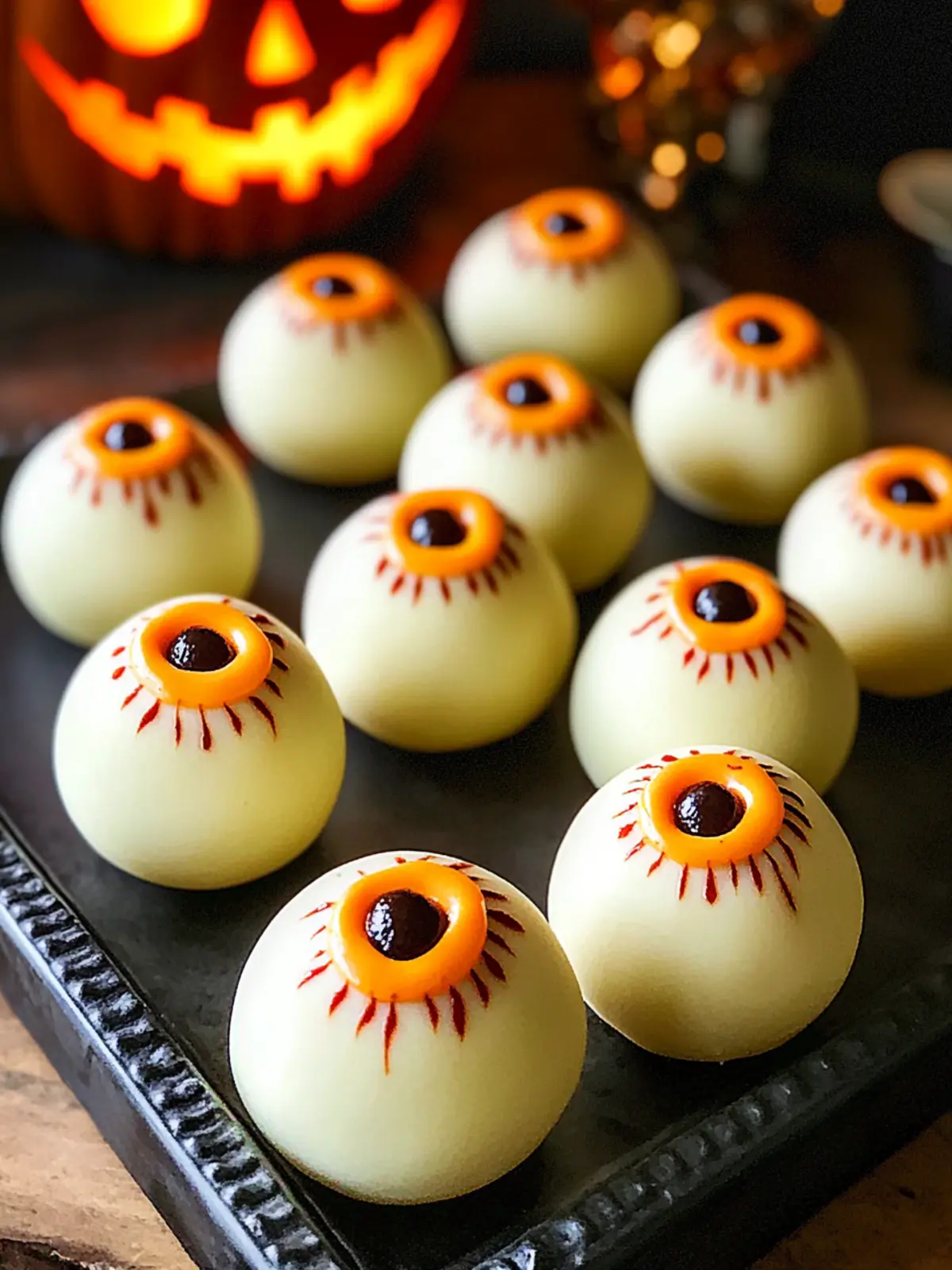 Spooky Deviled Eyeballs