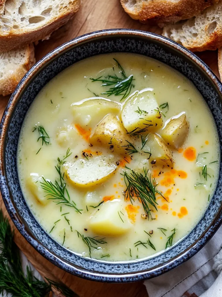 Creamy Potato & Dill Soup