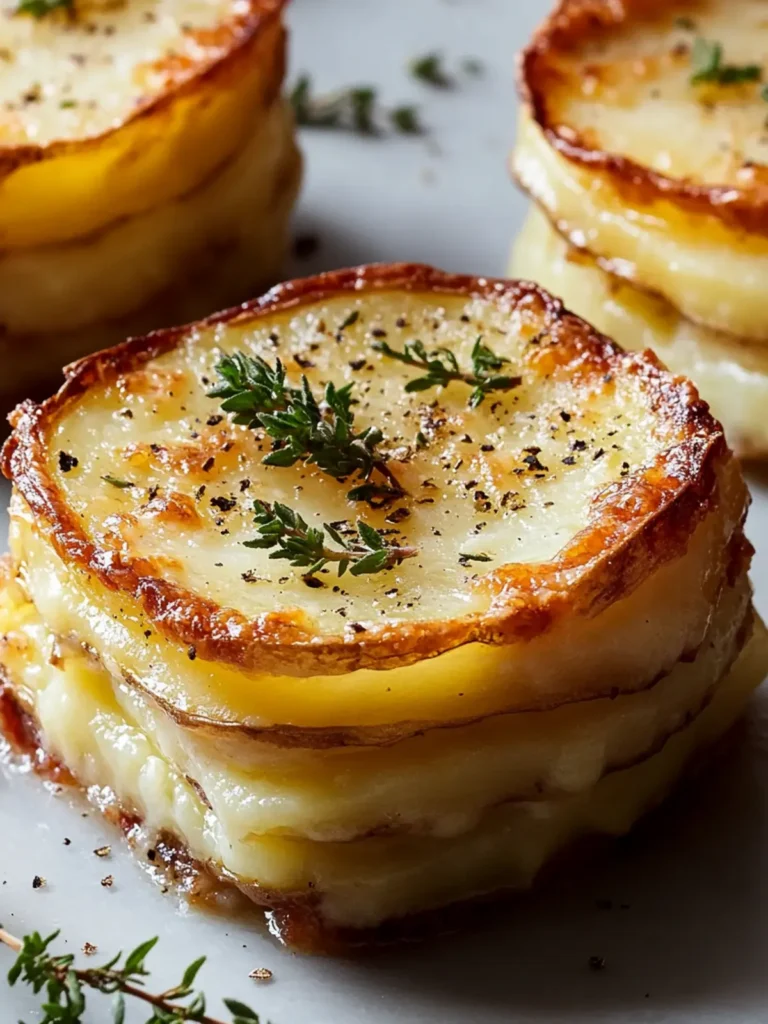 Cheesy Potato Gratin Stacks (Muffin Tin) Recipe