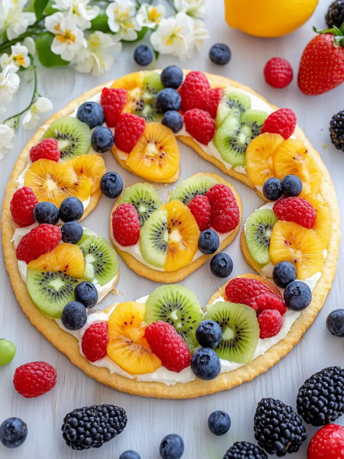 Easter Egg Fruit Pizzas