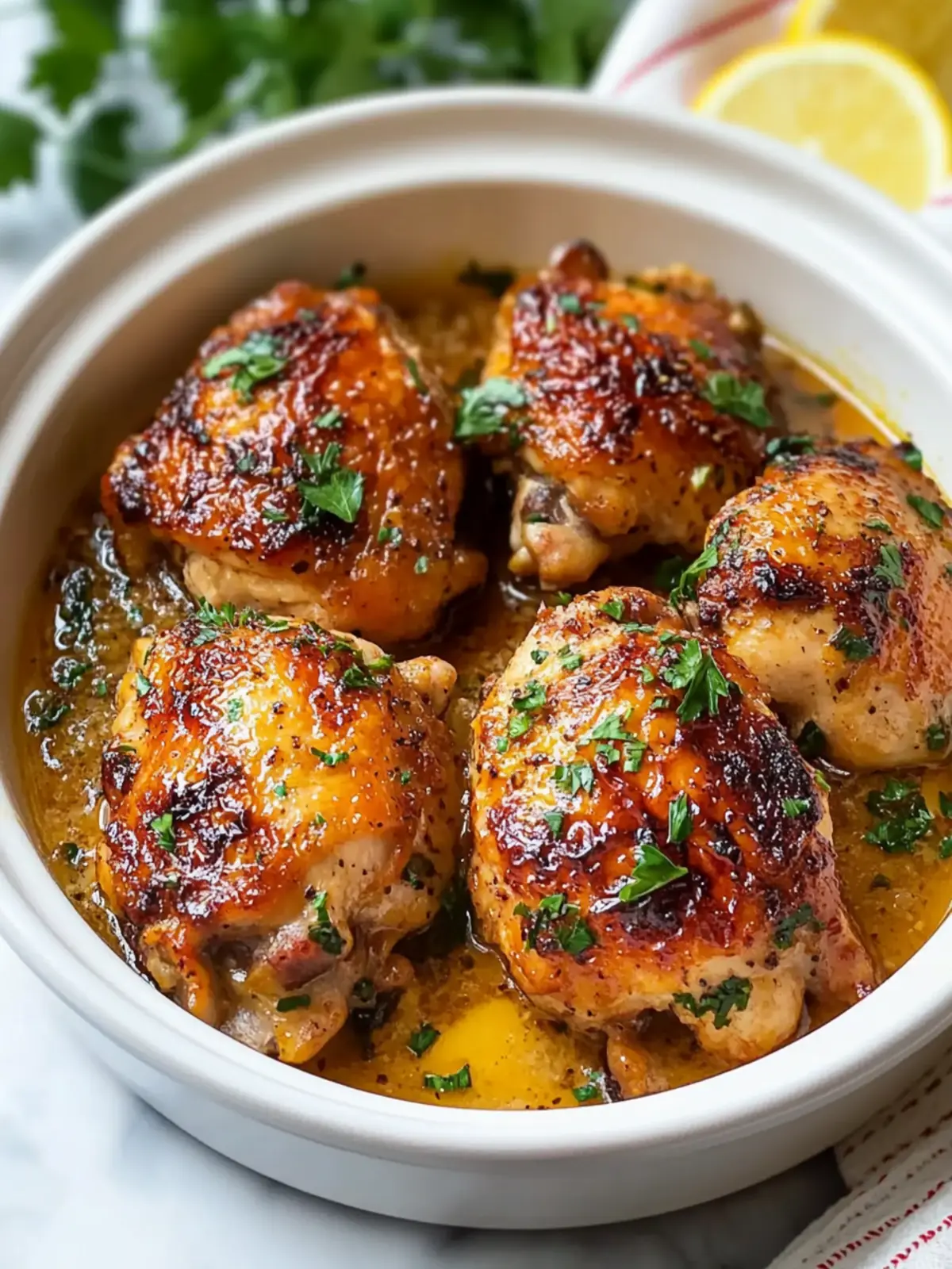 Simple Slow Cooker Chicken Thighs