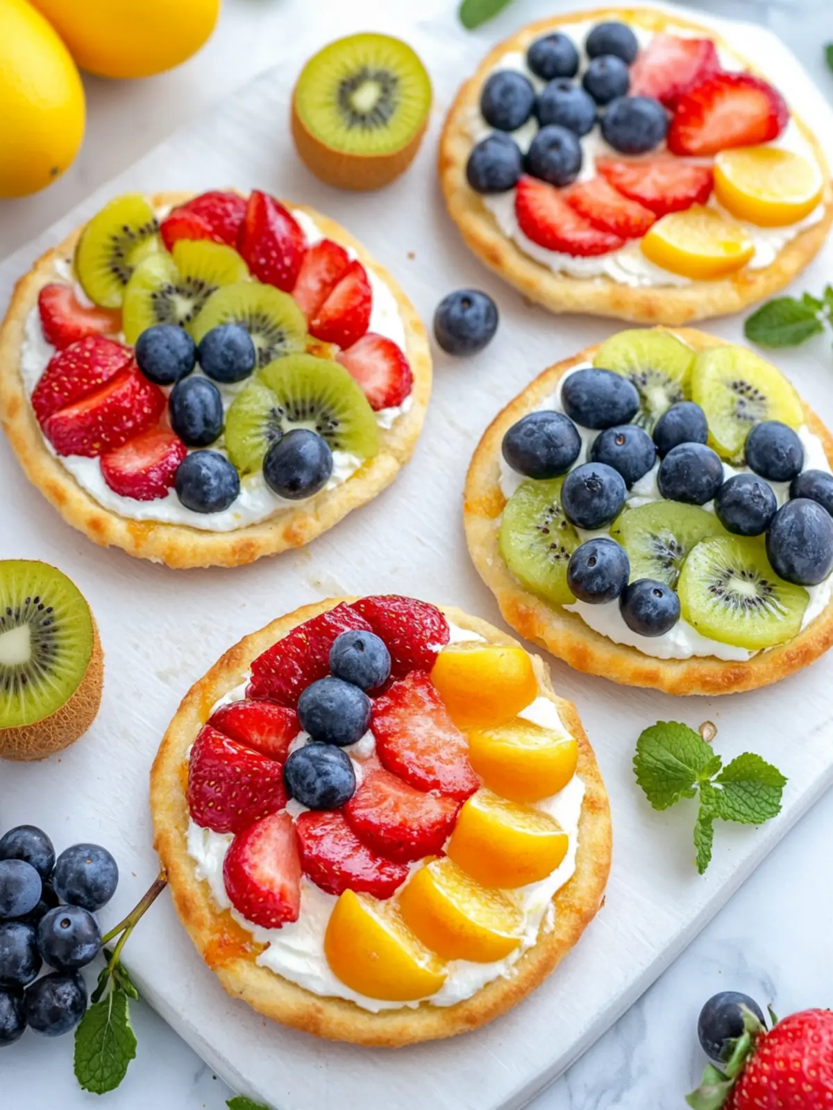 Easter Egg Fruit Pizzas
