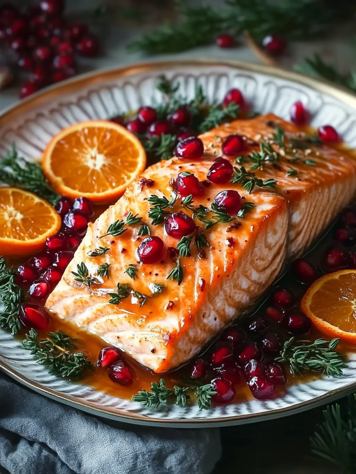 Pomegranate and Orange Glazed Salmon: Festive Flavor Unleashed 4 Pomegranate and Orange Glazed Salmon: A Flavorful Christmas Main