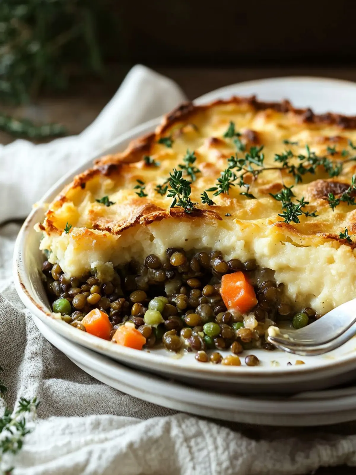 Hearty and Healthy Green Lentil Shepherd’s Pie